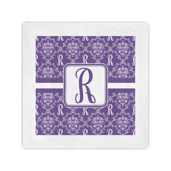 Initial Damask Cocktail Napkins