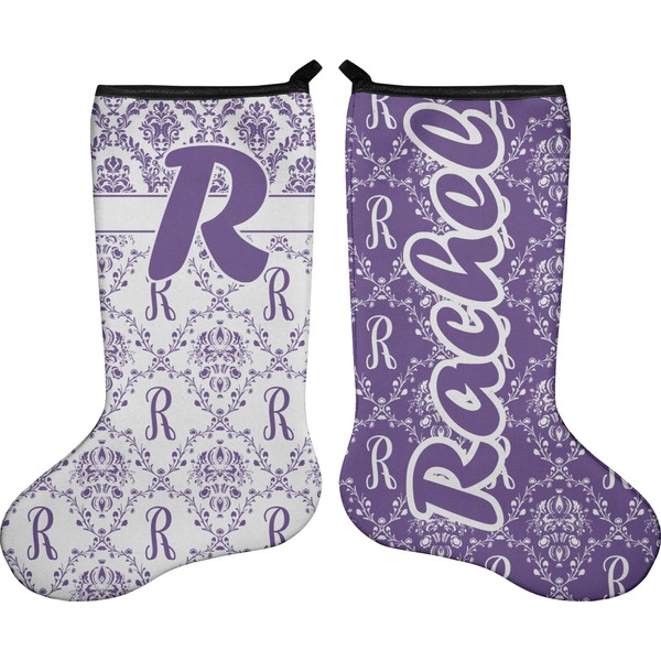 Initial Damask Stocking - Double-Sided - Approval