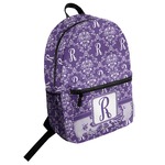 Initial Damask Student Backpack (Personalized)