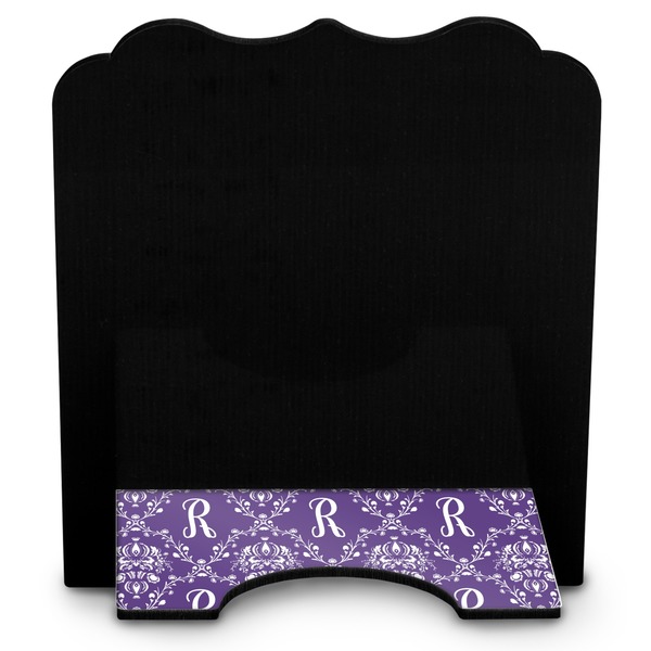 Initial Damask Stylized Tablet Stand - Back