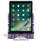Initial Damask Stylized Tablet Stand - Front with ipad