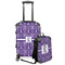 Initial Damask Suitcase Set 4 - MAIN