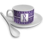 Initial Damask Tea Cup - Single (Personalized)