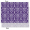 Initial Damask Tissue Paper - Heavyweight - Medium - Front & Back