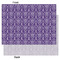 Initial Damask Tissue Paper - Lightweight - Large - Front & Back