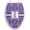 Personalized Inital Damask Toilet Seat Decal