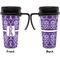 Initial Damask Travel Mug with Black Handle - Approval
