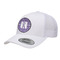 Initial Damask Trucker Hat - White
