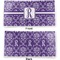 Initial Damask Vinyl Check Book Cover - Front and Back
