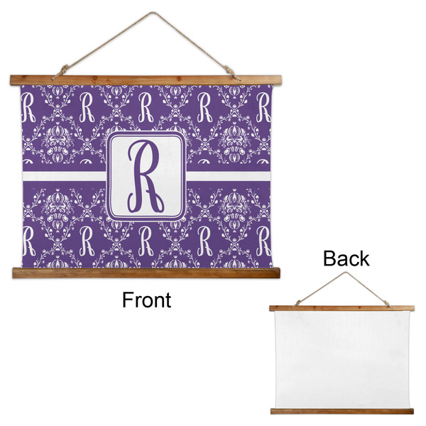 Initial Damask Wall Hanging Tapestry - Landscape - APPROVAL