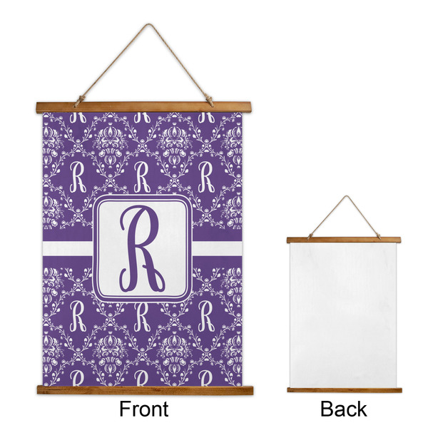 Initial Damask Wall Hanging Tapestry - Portrait - APPROVAL