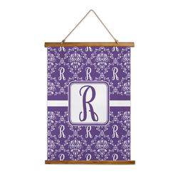 Initial Damask Wall Hanging Tapestry