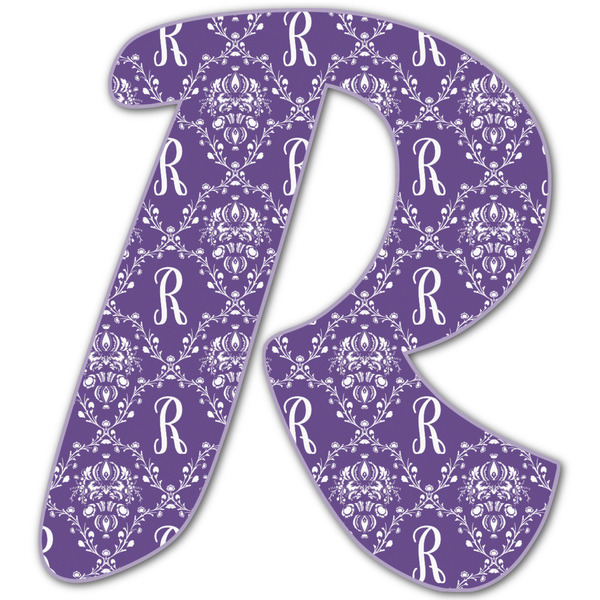 Custom Initial Damask Letter Decal - Large