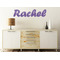 Initial Damask Wall Name Decal On Wooden Desk