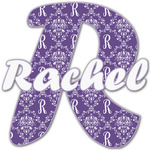 Initial Damask Name & Initial Decal - Up to 9"x9"