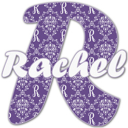 Initial Damask Name & Initial Decal - Up to 12"x12"