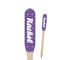 Initial Damask Paddle Wooden Food Picks