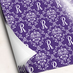 Initial Damask Wrapping Paper Sheets