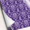 Initial Damask Wrapping Paper - 5 Sheets