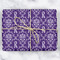 Initial Damask Wrapping Paper - Main