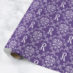 Initial Damask Wrapping Paper Roll - Medium - Matte