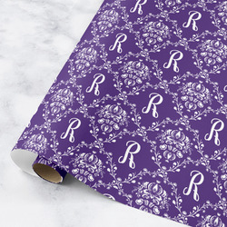 Initial Damask Wrapping Paper Roll - Small