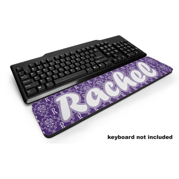 Custom Initial Damask Keyboard Wrist Rest (Personalized)