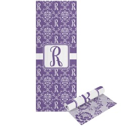 Initial Damask Yoga Mat - Printed Front and Back (Personalized)