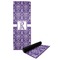 Initial Damask Yoga Mat with Black Rubber Back Full Print View