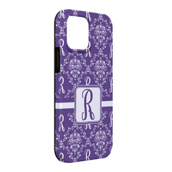 Initial Damask iPhone Case - Rubber Lined - iPhone 13 Pro Max