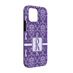 Initial Damask iPhone Case - Rubber Lined - iPhone 13 Pro
