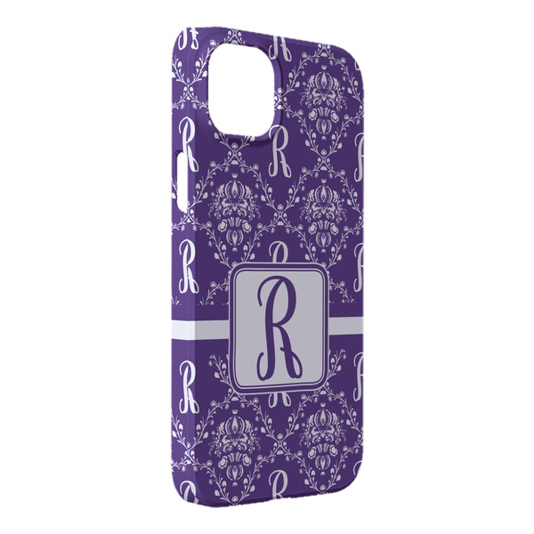 Custom Initial Damask iPhone Case - Plastic - iPhone 14 Pro Max