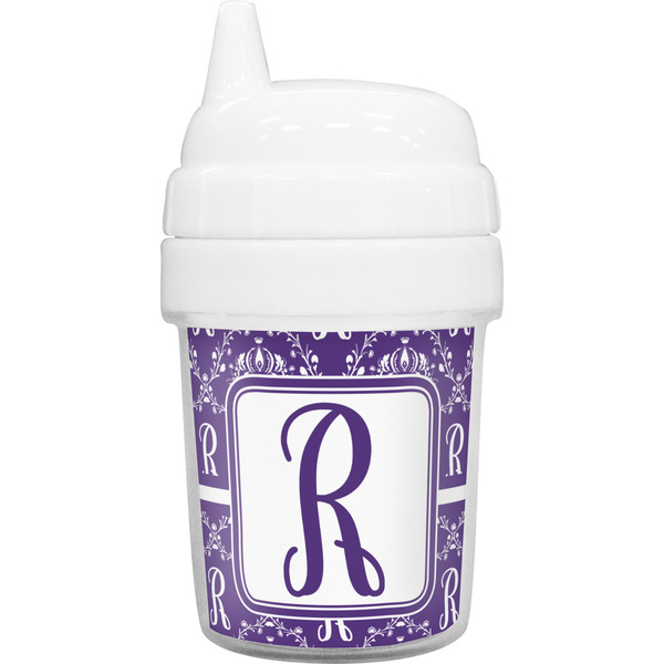 Custom Initial Damask Baby Sippy Cup (Personalized)