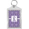 Personalized Initial Damask Bling Keychain (Personalized)