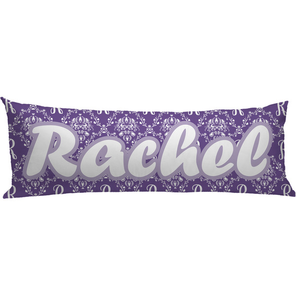 Custom Initial Damask Body Pillow Case (Personalized)