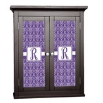 Initial Damask Cabinet Decal - XLarge (Personalized)