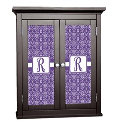 Initial Damask Cabinet Decal - Medium (Personalized)