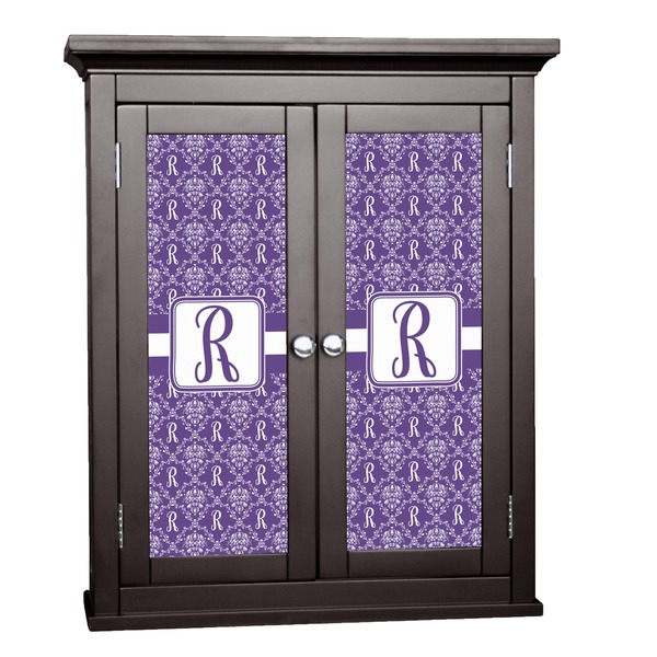 Custom Initial Damask Cabinet Decal - Large (Personalized)