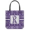 Personalized Initial Damask Shoulder Tote