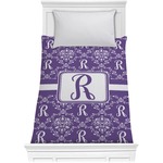 Initial Damask Comforter - Twin XL (Personalized)