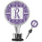Personalized Initial Damask Custom Bottle Stopper (main and full view)