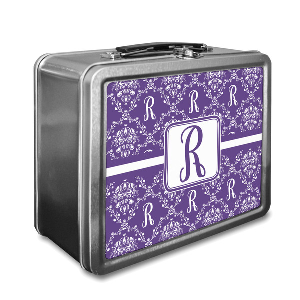 Custom Initial Damask Lunch Box (Personalized)