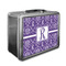 Personalized Initial Damask Custom Lunch Box / Tin