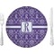 Personalized Initial Damask Dinner Plate