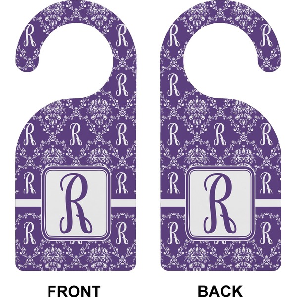 Personalized Initial Damask Door Hanger (Approval)