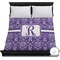 Personalized Initial Damask Duvet Cover (Queen)