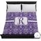 Initial Damask Duvet Cover - Full / Queen (Personalized)