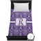 Personalized Initial Damask Duvet Cover (Twin)