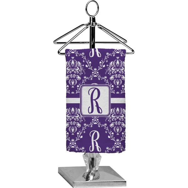 Custom Initial Damask Finger Tip Towel - Full Print (Personalized)