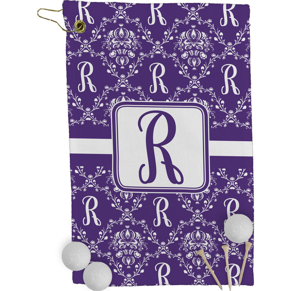 Personalized Initial Damask Golf Towel (Personalized)